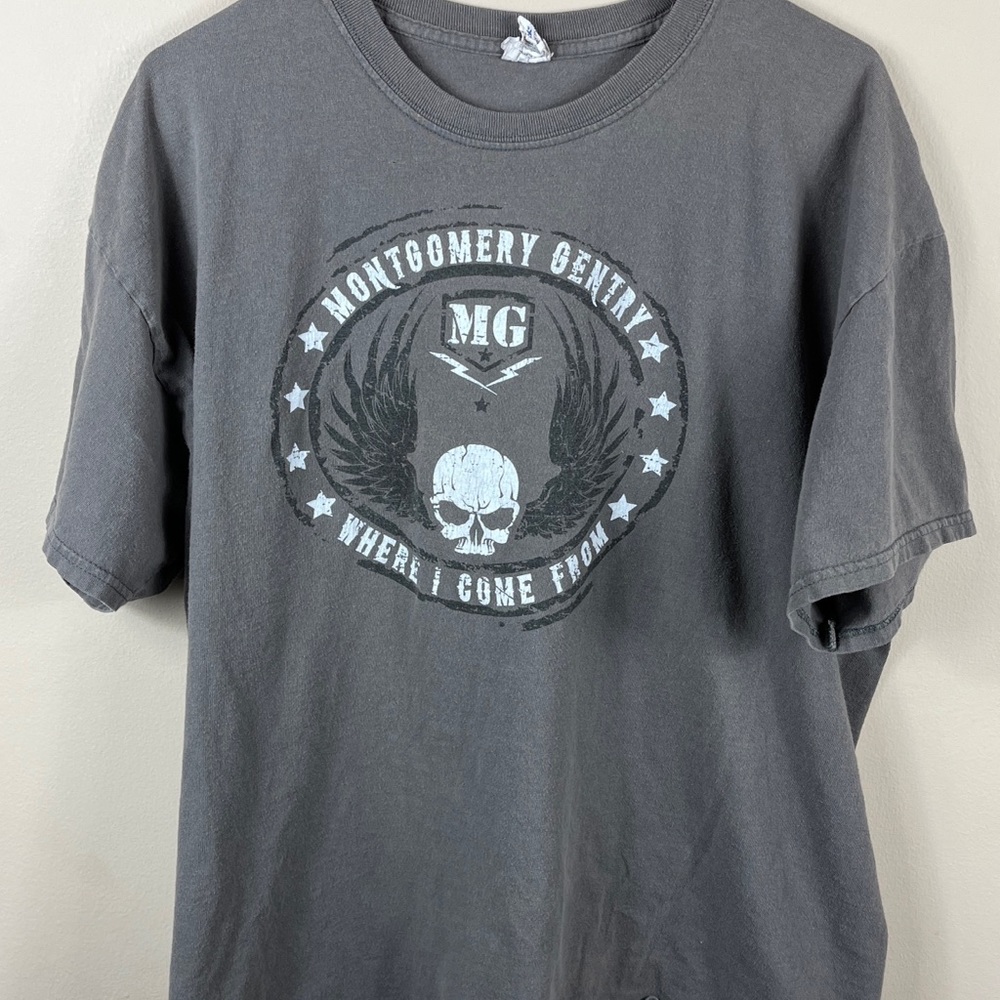 Montgomery gentry band tee where I come from adult xL country music